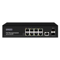 OSNOVO SW-80802/L(150W) Управляемый L2 PoE коммутатор Gigabit Ethernet на 8 RJ45 PoE+2 x GE SFP порта.