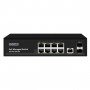 SW-80802/L(150W) Управляемый L2 PoE коммутатор Gigabit Ethernet на 8 RJ45 PoE+2 x GE SFP порта.
