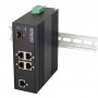 SW-40501/IC Промышленный PoE коммутатор Fast Ethernet на 6 портов.