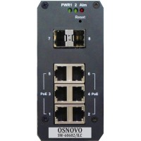 OSNOVO SW-60602/ILC Промышленный управляемый (Web Managed) PoE коммутатор на 8 портов.