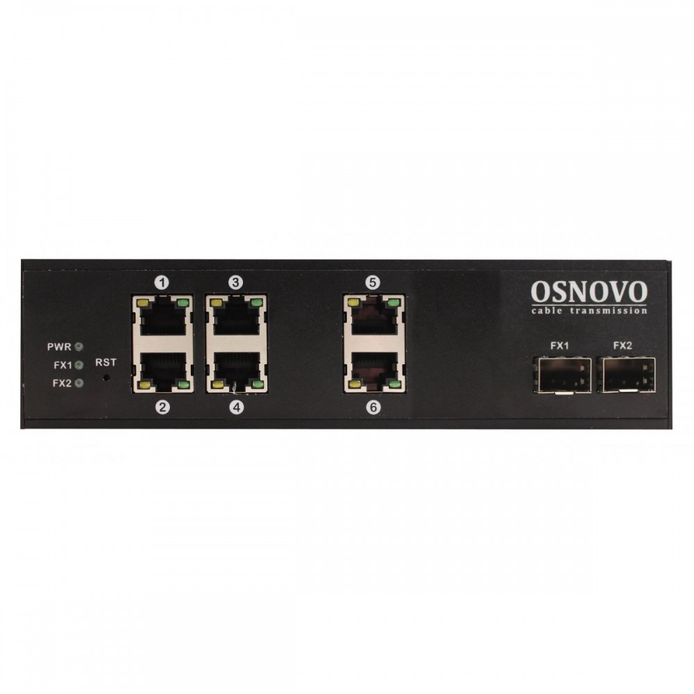 SW-8062/IC Промышленный PoE коммутатор Gigabit Ethernet на 8 портов