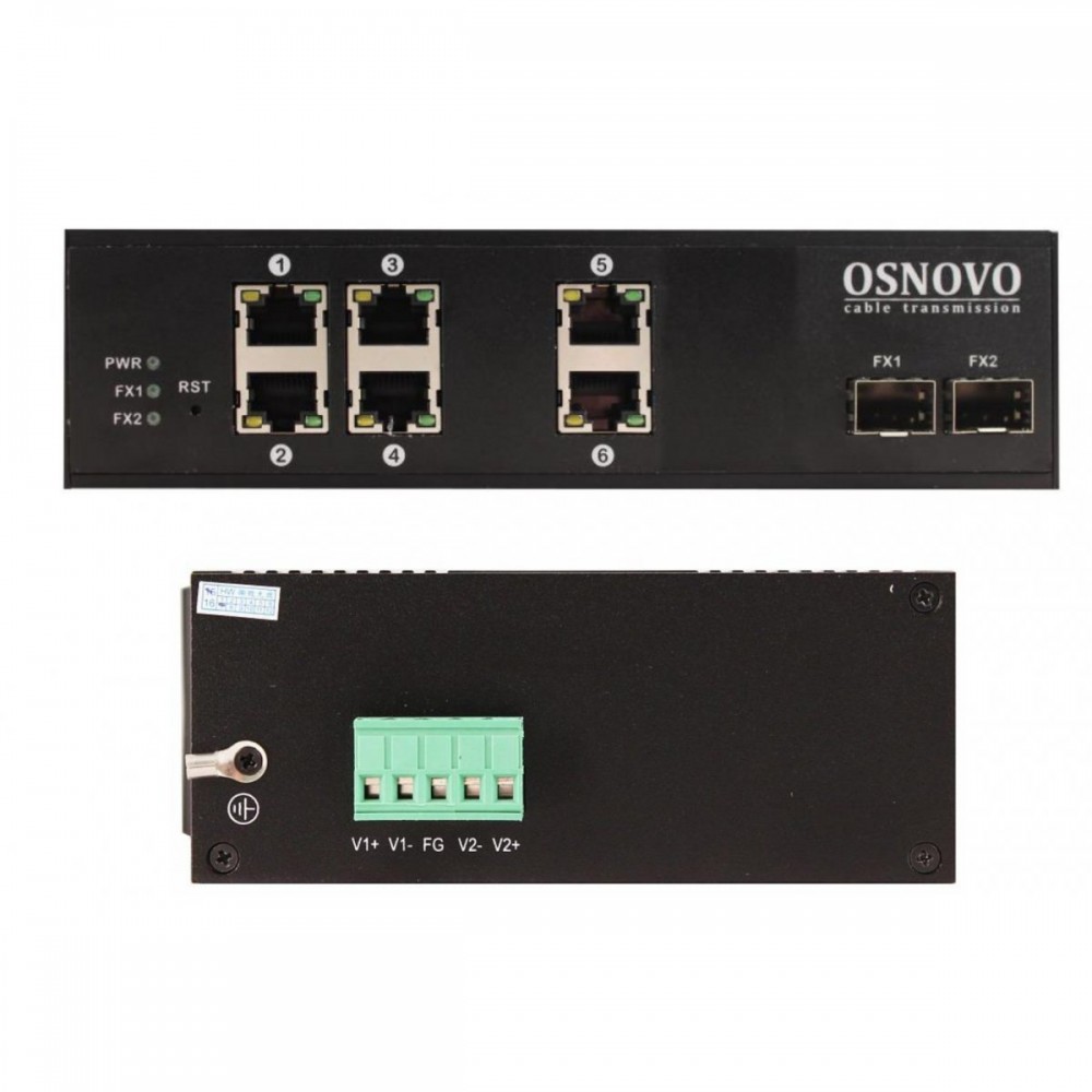 SW-8062/IC Промышленный PoE коммутатор Gigabit Ethernet на 8 портов
