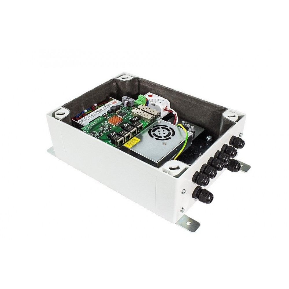 Релион-SW-2G-4Poe+/140W-UPS Коммутатор промышленный сетевой уличный