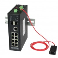 OSNOVO SW-80802/ILS(port 90W,300W) Промышленный управляемый (L2+) HiPoE коммутатор
