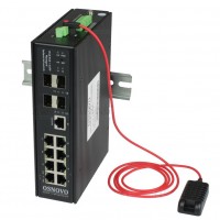 OSNOVO SW-80804/ILS(port 90W,300W) Промышленный управляемый (L2+) HiPoE коммутатор