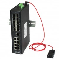 OSNOVO SW-808010/ILS(port 90W,720W) Промышленный управляемый (L2+) Ultra PoE коммутатор