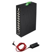 OSNOVO SW-81602/ILS(Port 90W, 600W) Промышленный управляемый (L2+) HiPoE коммутатор