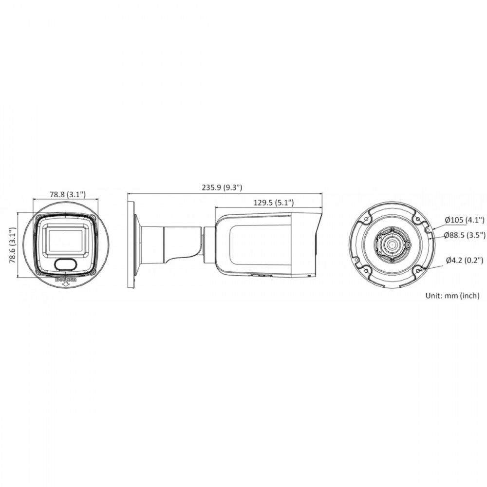 DS-2CD3056G2-IS 5 Мп цилиндрическая IP-камера