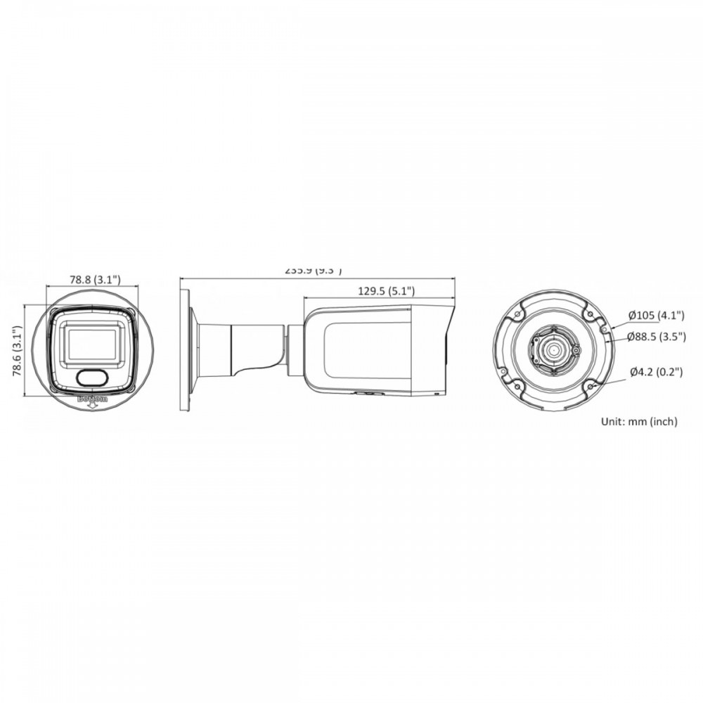 DS-2CD3086G2-IS 8Мп уличная цилиндрическая IP-камера