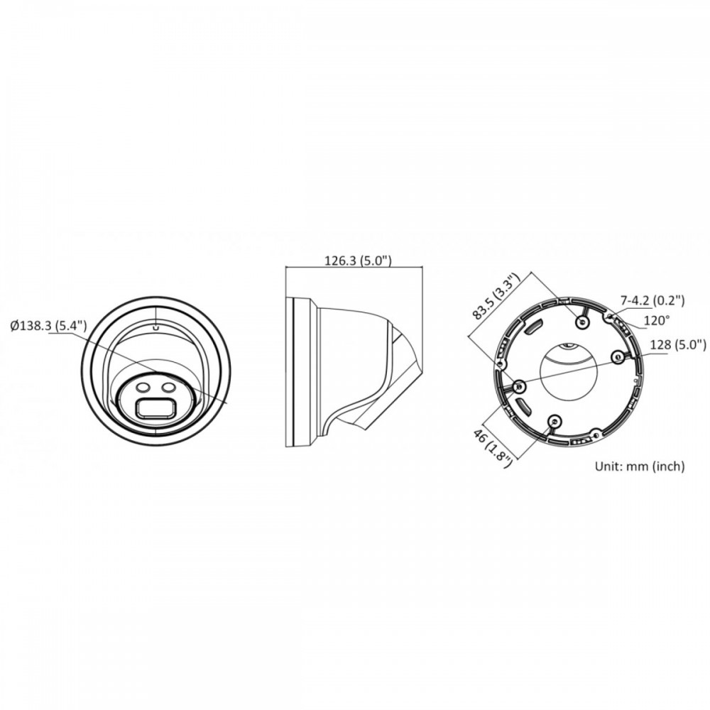 DS-2CD3356G2-IS (6 мм) 5 Мп купольная IP-камера