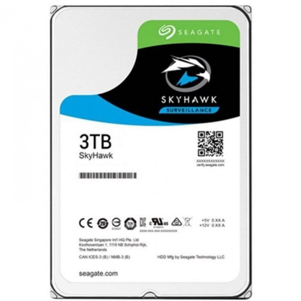 HDD 3 TB ST3000VX009 Жесткий диск Skyhawk 3Тб