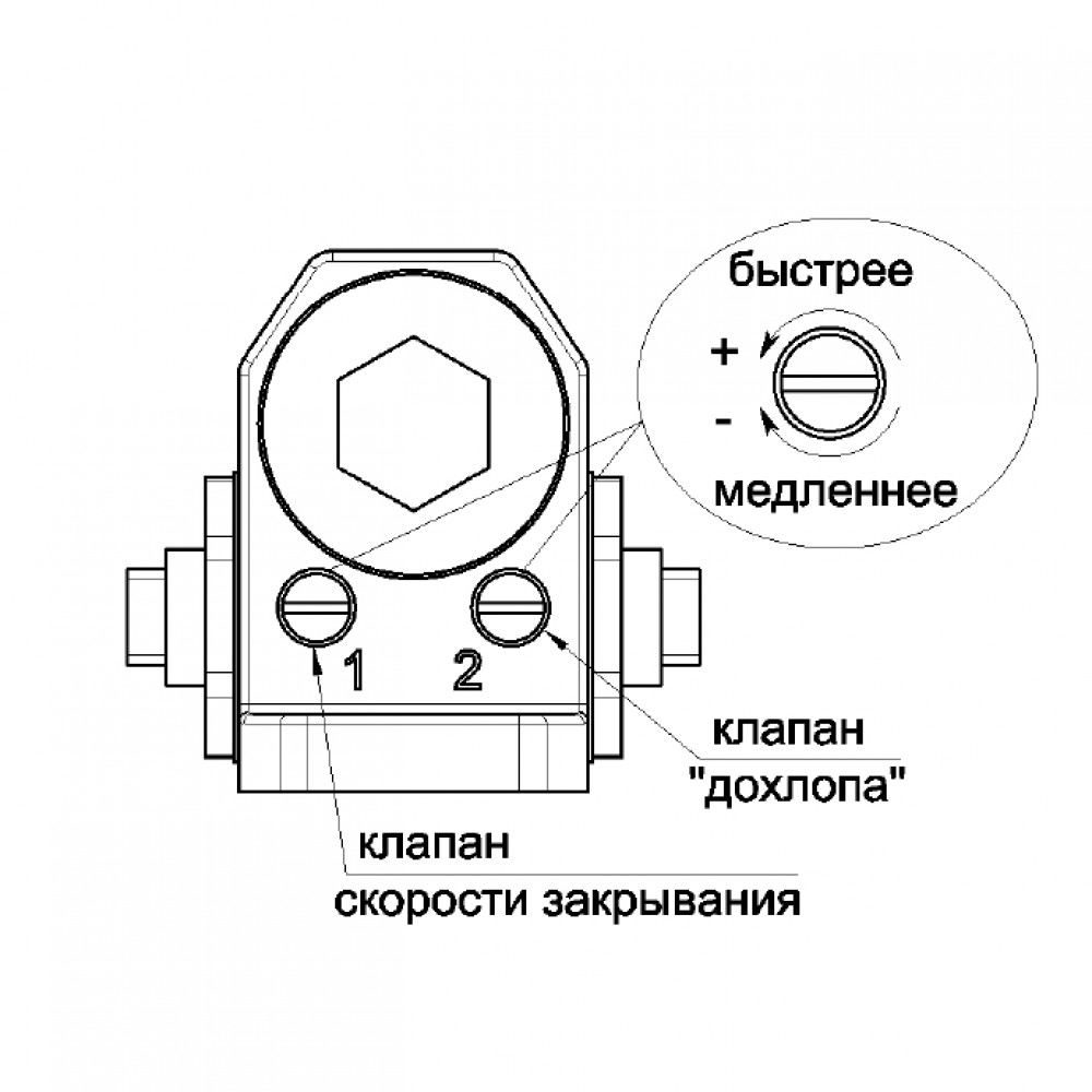 SPRUT Door Closer-091GR Дверной доводчик