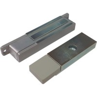 ALer AL-150-12S-Premium Электромагнитный замок с герконом и Холлом, 12В, 150 кг, серый