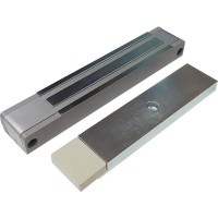 ALer AL-400-24S-Premium Электромагнитный замок с герконом и Холлом, 24В, 400 кг, серый