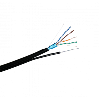Space Technology Кабель FTP CAT 5E CU 4x2x0,50 CU PE ВНЕШНИЙ С ТРОСОМ (МЕДНЫЙ)