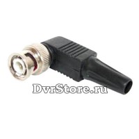 Разъем штекер BNC под винт с колпачком угловой