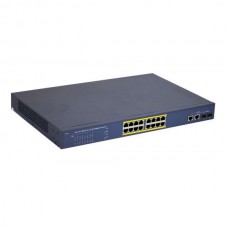 Коммутатор GTN-16250P 28 портов 24*10/100Mbps / 16PoE и 2*10/100/1000Mbps + 2SFP uplink