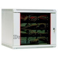 Шкаф телекоммуникационный настенный ШРН-15.480 15U (600х480) дверь стекло