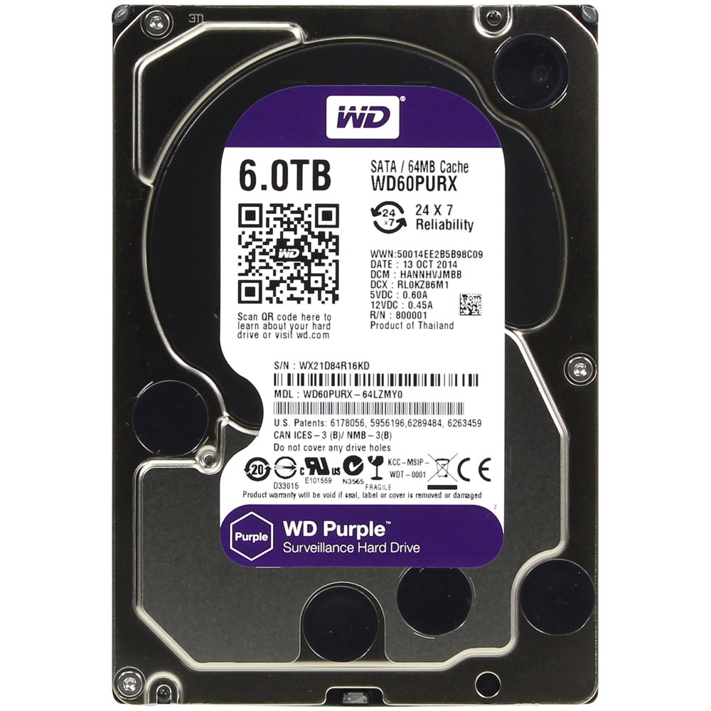 Жесткий диск Western Digital 6Тб Purple